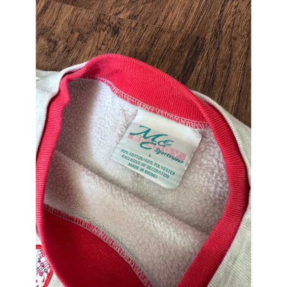 Vintage Grandmacore Heart Crewneck Large - Picture 3 of 4